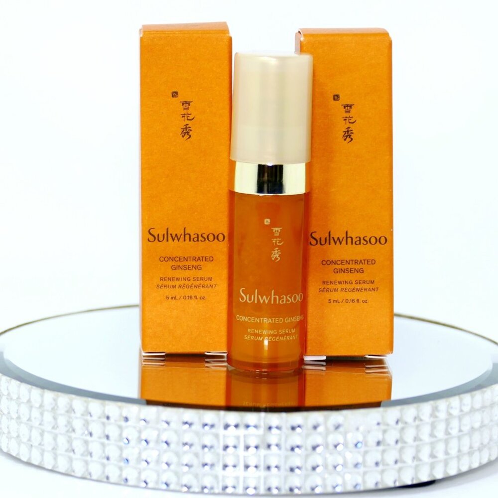 ×2Pk Sulwhasoo Concentrated Ginseng Renewing Serum 5ml/.16oz Ea. EXP: 01/27 NEW!